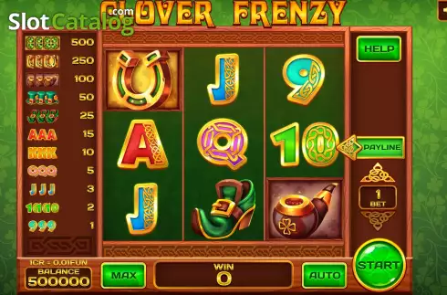Οθόνη2. Clover Frenzy (Pull Tabs) Κουλοχέρης