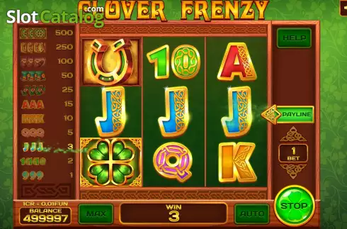 Οθόνη4. Clover Frenzy (Pull Tabs) Κουλοχέρης