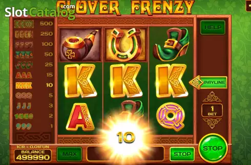 Οθόνη5. Clover Frenzy (Pull Tabs) Κουλοχέρης