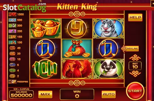 Οθόνη2. Kitten King (3x3) Κουλοχέρης