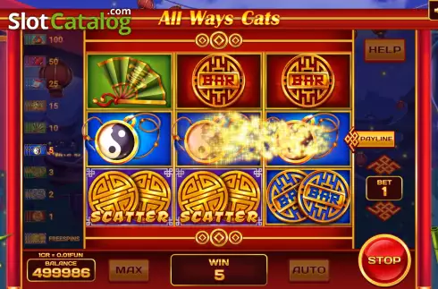 Οθόνη5. All Ways Cats (Pull Tabs) Κουλοχέρης
