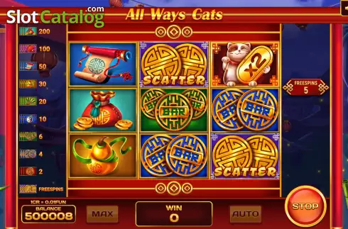 Οθόνη7. All Ways Cats (3x3) Κουλοχέρης