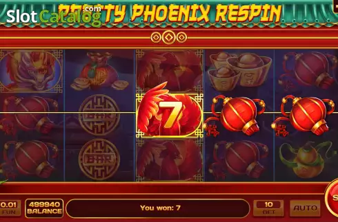 Οθόνη4. Pretty Phoenix Respin Κουλοχέρης