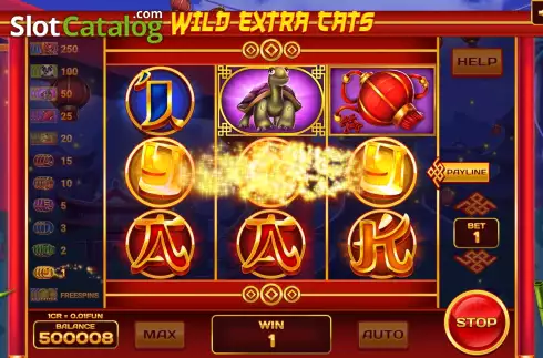Οθόνη3. Wild Extra Cats (Pull Tabs) Κουλοχέρης