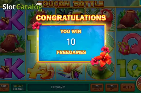 Οθόνη5. Toucan Battle Κουλοχέρης 