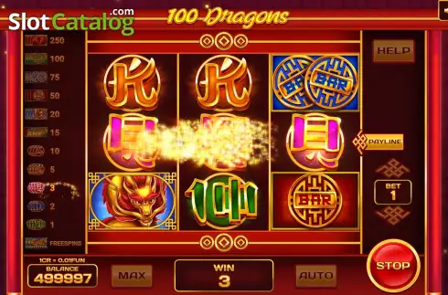 Οθόνη4. 100 Dragons (Pull Tabs) Κουλοχέρης