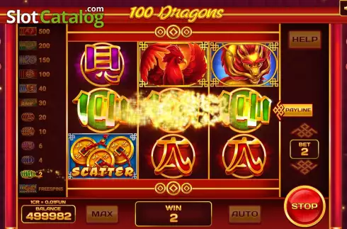 Οθόνη3. 100 Dragons (3x3) Κουλοχέρης