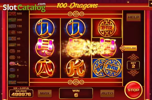 Οθόνη4. 100 Dragons (3x3) Κουλοχέρης