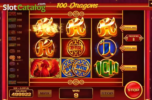 Οθόνη6. 100 Dragons (3x3) Κουλοχέρης