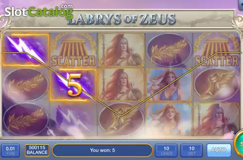 Οθόνη3. Labrys Of Zeus Κουλοχέρης