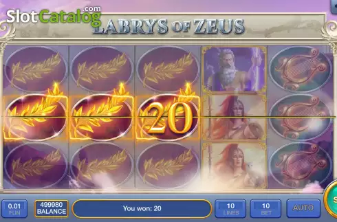 Οθόνη4. Labrys Of Zeus Κουλοχέρης