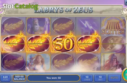 Οθόνη6. Labrys Of Zeus Κουλοχέρης
