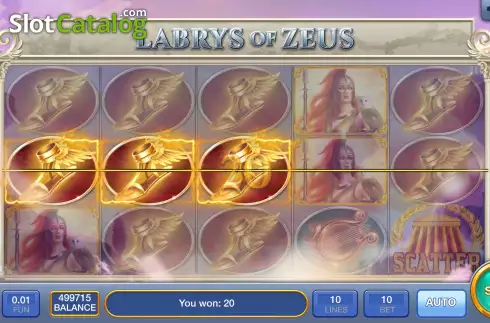 Οθόνη5. Labrys Of Zeus Κουλοχέρης