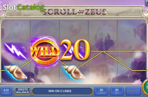 Οθόνη4. Scroll Of Zeus Κουλοχέρης