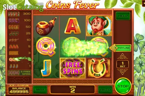 Οθόνη4. Coins Fever (Pull Tabs) Κουλοχέρης