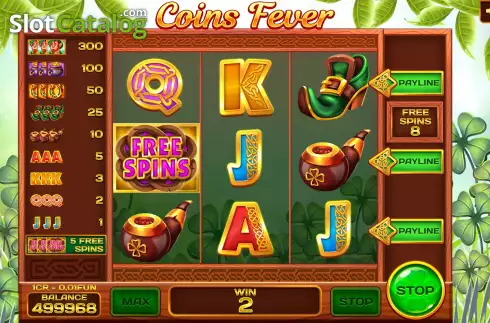 Οθόνη6. Coins Fever (Pull Tabs) Κουλοχέρης