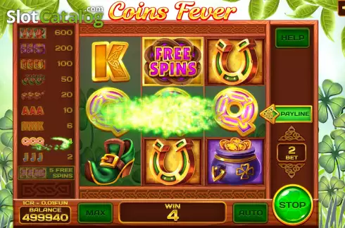 Οθόνη3. Coins Fever (3x3) Κουλοχέρης 