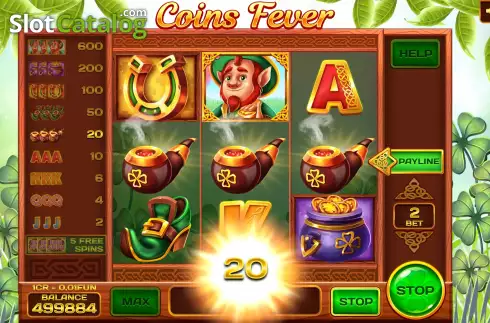 Οθόνη5. Coins Fever (3x3) Κουλοχέρης 