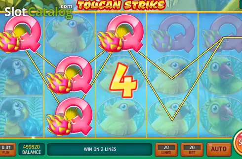 Οθόνη3. Toucan Strike Κουλοχέρης