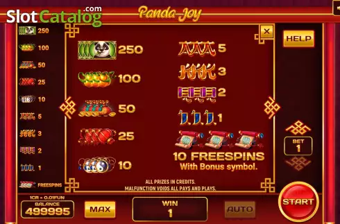 Οθόνη6. Panda Joy (Pull Tabs) Κουλοχέρης