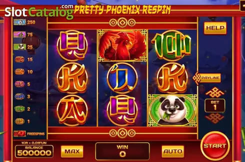 Οθόνη2. Pretty Phoenix Respin (Pull Tabs) Κουλοχέρης 