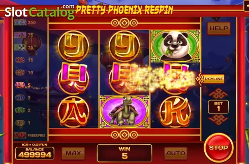 Οθόνη4. Pretty Phoenix Respin (Pull Tabs) Κουλοχέρης 