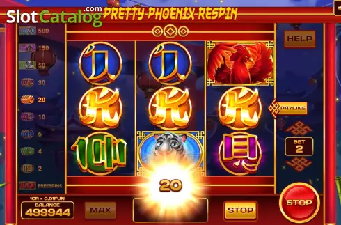 Οθόνη5. Pretty Phoenix Respin (3x3) Κουλοχέρης