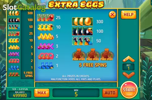 Οθόνη6. Extra Eggs (Pull Tabs) Κουλοχέρης