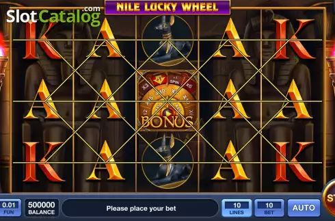 Οθόνη2. Nile Lucky Wheel Κουλοχέρης