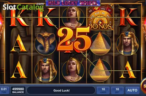 Οθόνη4. Nile Lucky Wheel Κουλοχέρης