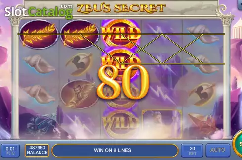 Οθόνη4. Zeus Secret Κουλοχέρης