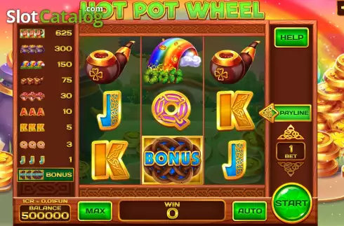 Οθόνη2. Hot Pot Wheel (Pull Tabs) Κουλοχέρης