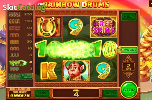 Οθόνη3. Rainbow Drums (3x3) Κουλοχέρης