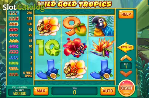 Οθόνη2. Wild Gold Tropics (Pull Tabs) Κουλοχέρης 