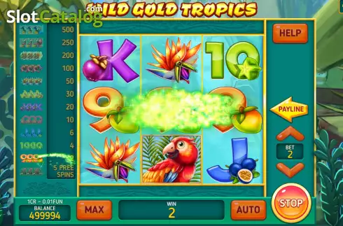 Οθόνη3. Wild Gold Tropics (3x3) Κουλοχέρης