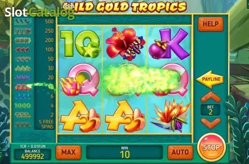 Οθόνη5. Wild Gold Tropics (3x3) Κουλοχέρης