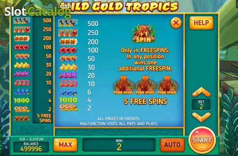 Οθόνη6. Wild Gold Tropics (3x3) Κουλοχέρης