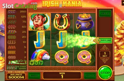 Οθόνη3. Irish Mania (3x3) Κουλοχέρης