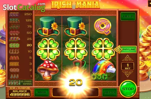 Οθόνη4. Irish Mania (3x3) Κουλοχέρης