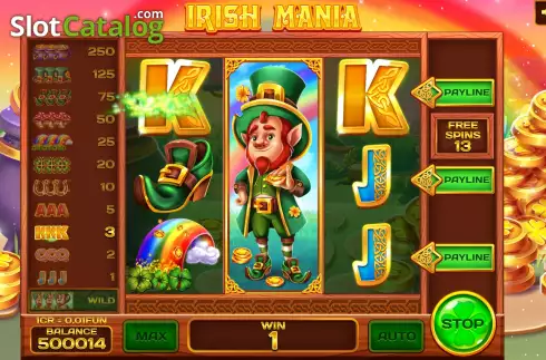 Οθόνη6. Irish Mania (3x3) Κουλοχέρης