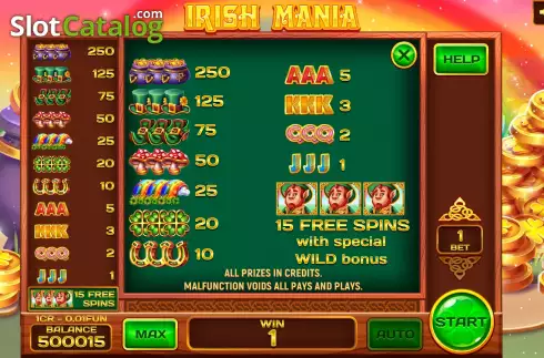 Οθόνη9. Irish Mania (3x3) Κουλοχέρης