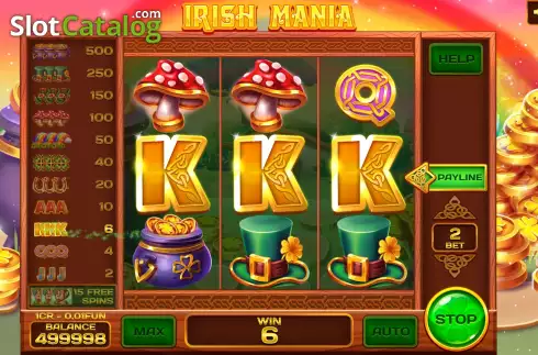 Οθόνη4. Irish Mania (Pull Tabs) Κουλοχέρης
