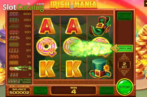 Οθόνη3. Irish Mania (Pull Tabs) Κουλοχέρης