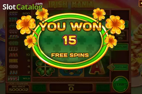 Οθόνη5. Irish Mania (Pull Tabs) Κουλοχέρης