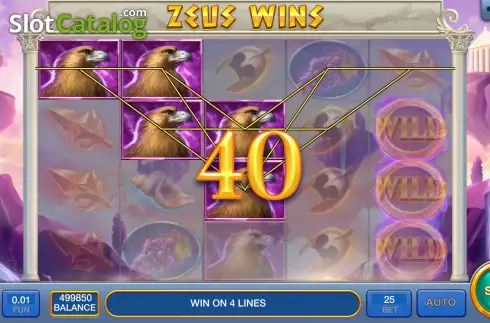 Οθόνη3. Zeus Wins Κουλοχέρης