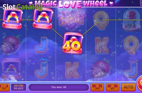 Οθόνη4. Magic Love Wheel Κουλοχέρης