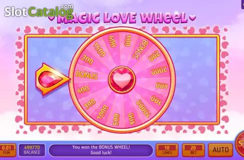 Οθόνη5. Magic Love Wheel Κουλοχέρης
