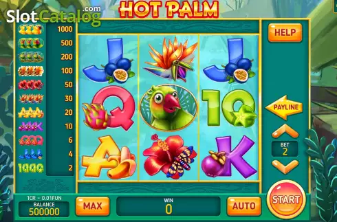 Οθόνη2. Hot Palm (3X3) Κουλοχέρης