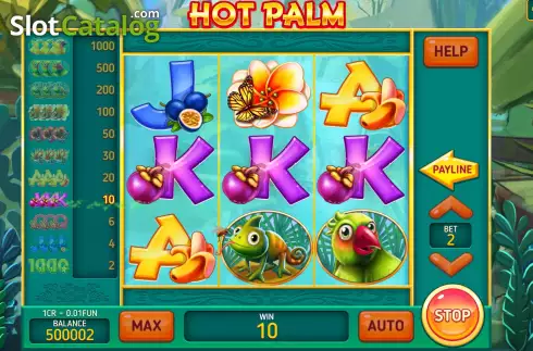 Οθόνη4. Hot Palm (3X3) Κουλοχέρης