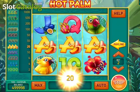 Οθόνη5. Hot Palm (3X3) Κουλοχέρης